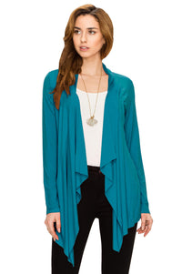 Women's Drape Front Open Cardigan Daily Haute