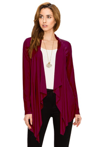 Women's Drape Front Open Cardigan Daily Haute