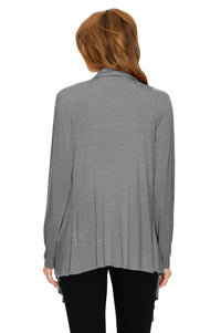 Women's Drape Front Open Cardigan Daily Haute