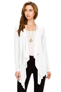 Women's Drape Front Open Cardigan Daily Haute