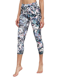 Women's Floral Print Leggings with Inner Pocket/Side Pocket Daily Haute