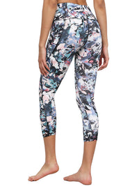 Women's Floral Print Leggings with Inner Pocket/Side Pocket Daily Haute