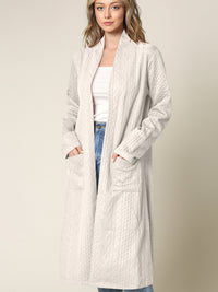 Women's Knit Long Sweater Drape Cardigan with Pockets Daily Haute