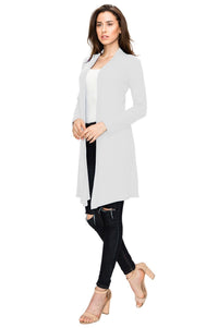 Women's Long Sleeve Open Front Long Cardigan Daily Haute