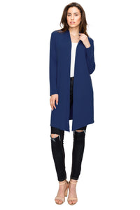 Women's Long Sleeve Open Front Long Cardigan Daily Haute