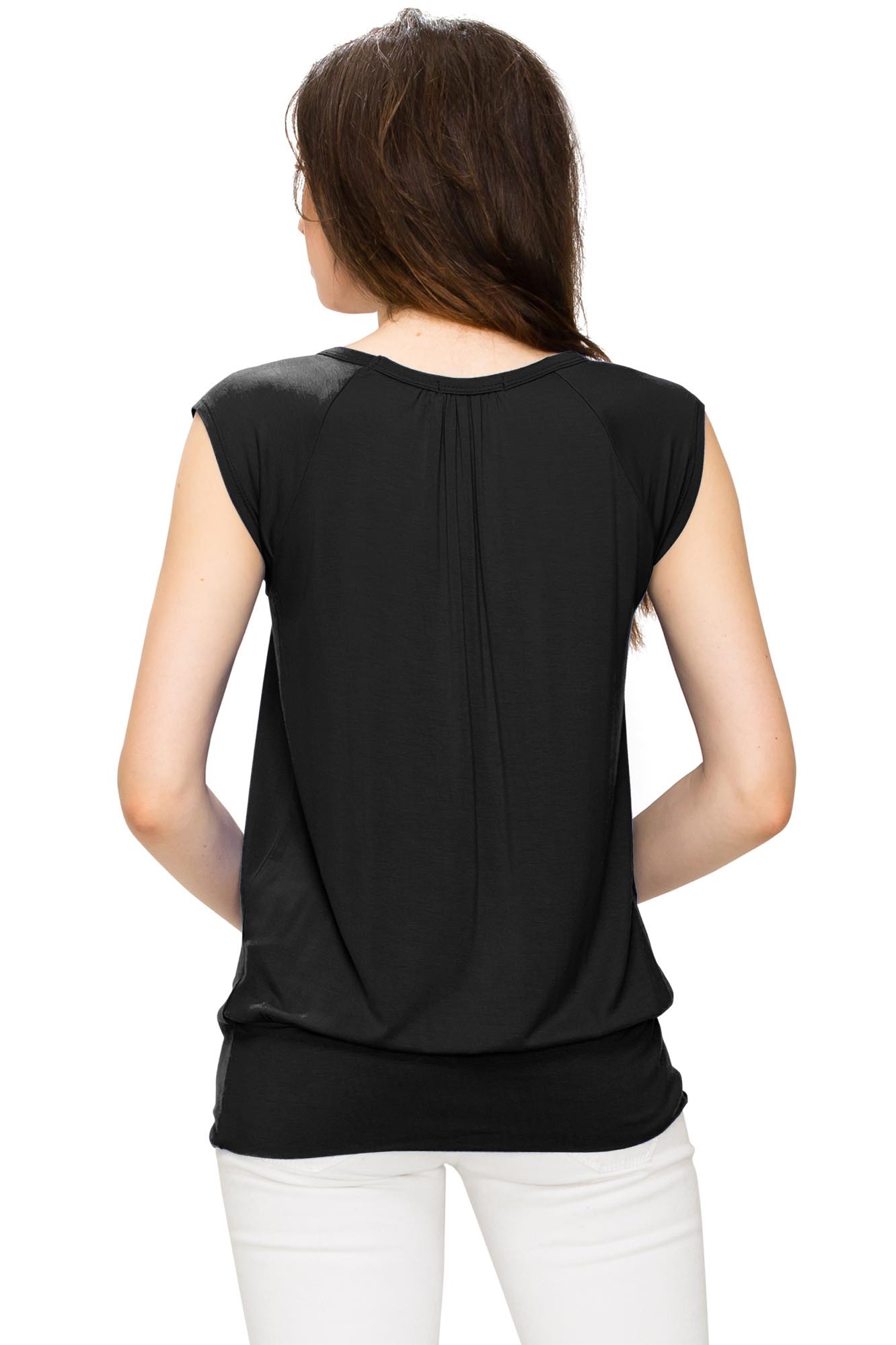 Women's Scoop Neck Short Sleeve Top Daily Haute