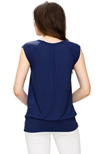 Women's Scoop Neck Short Sleeve Top Daily Haute