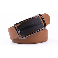 Braveman Men's Automatic Ratchet Buckle Leather Dress Belt